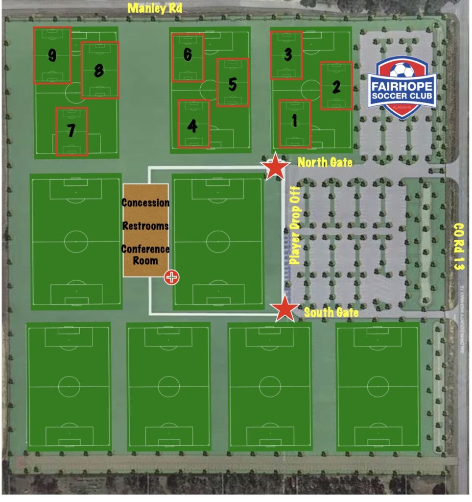 Youth Game Day Layout Spring 2024
