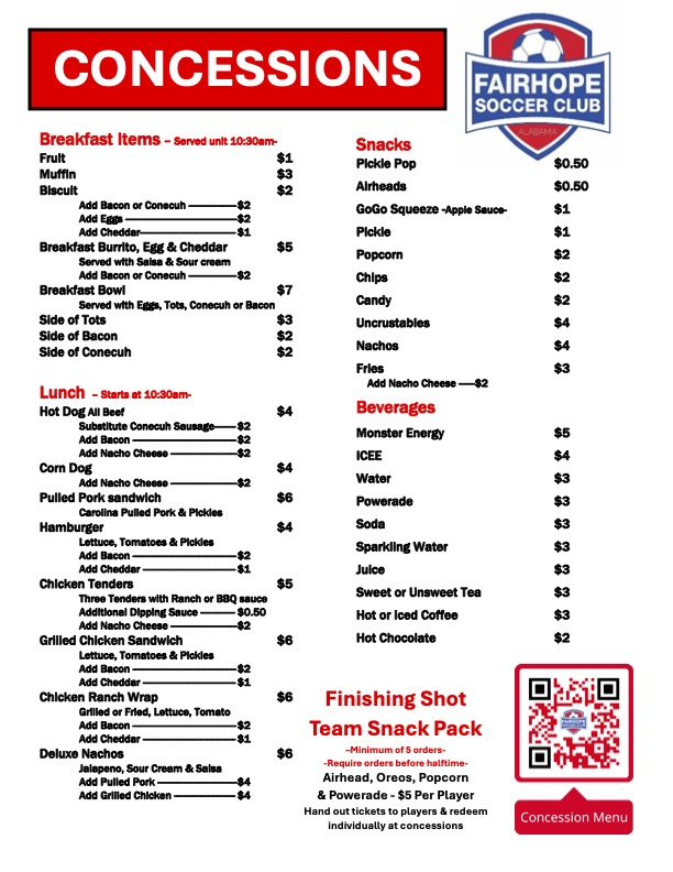 FHSC MENU 03.05.25